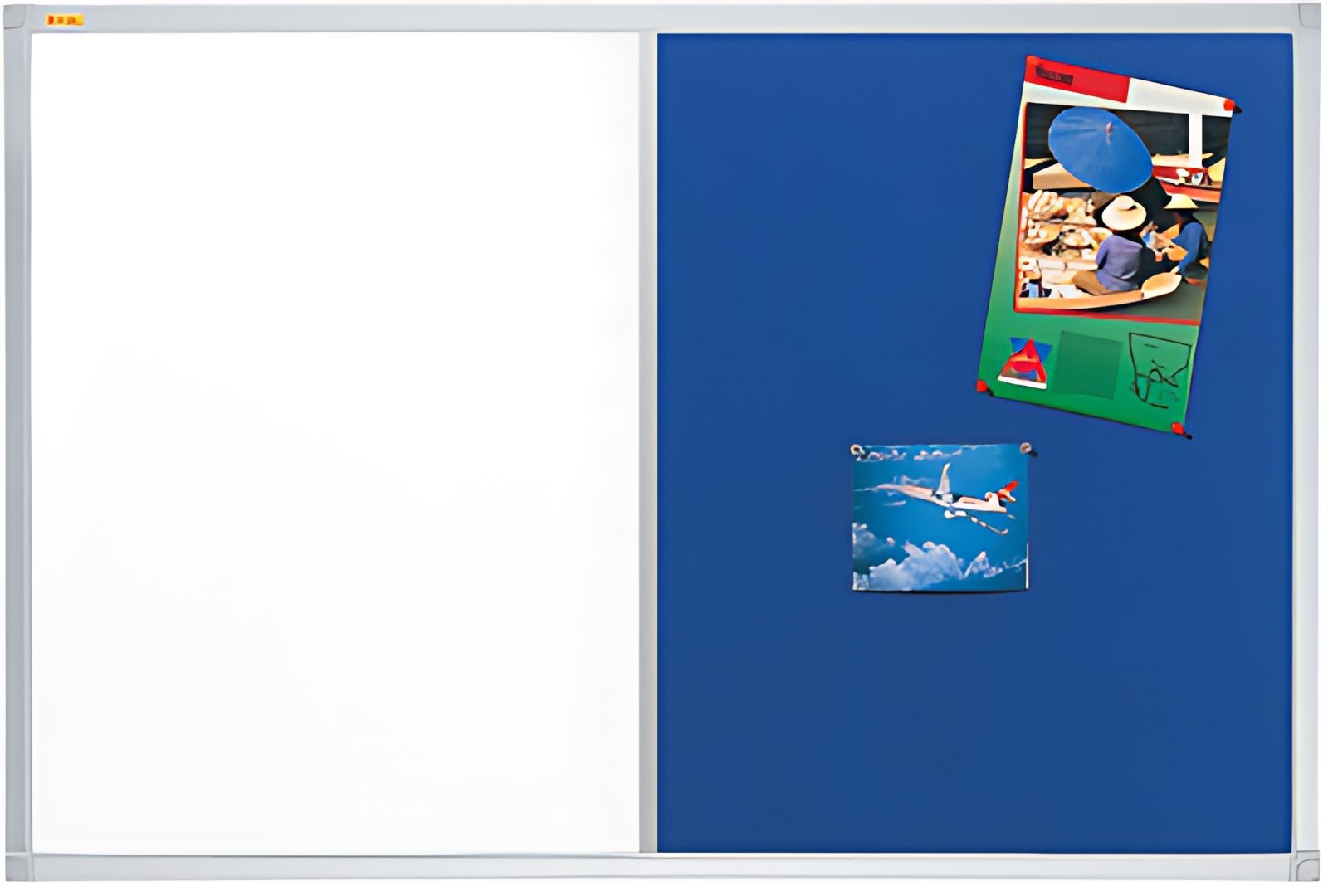 FRANKEN Tableau duo X-tra! Line, (L)1.200 x (H)900 mm, bleu