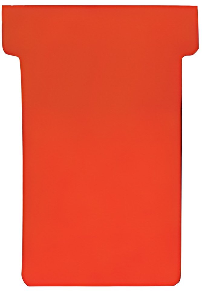 FRANKEN Fiches T, taille 2 / 48 x 84 mm, rouge