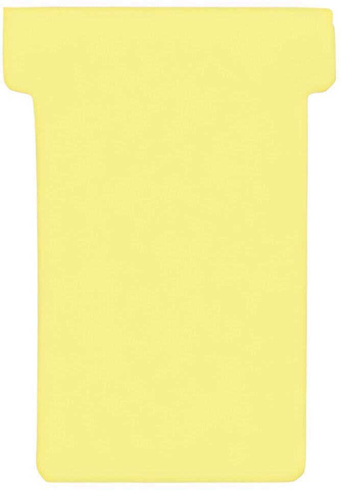 FRANKEN Fiches T, taille 2 / 48 x 84 mm, jaune