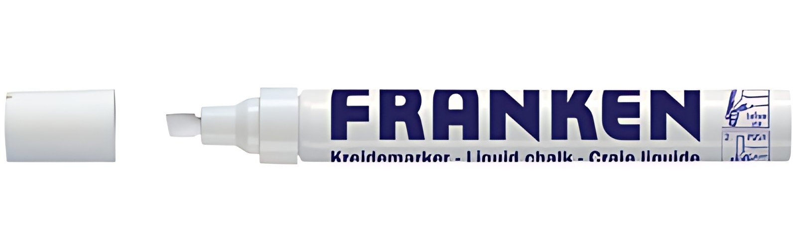 FRANKEN Craie liquide, largeur de tracé: 2-5 mm, blanc