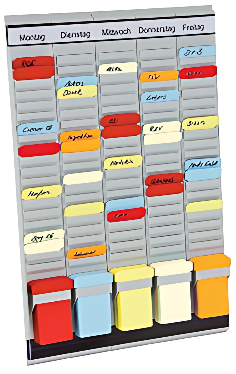 FRANKEN Tableau planning à fiches T, (L)474 x (H)780 mm