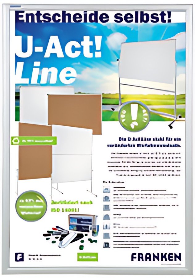 FRANKEN Cadre porte-affiches security, ininflammable, A2