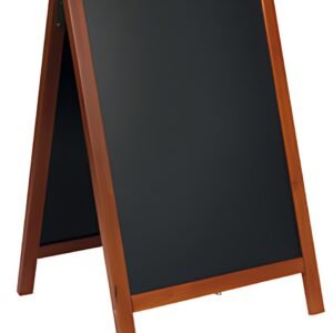 Securit Panneau trottoir DELUXE, avec tableau noir, acajou