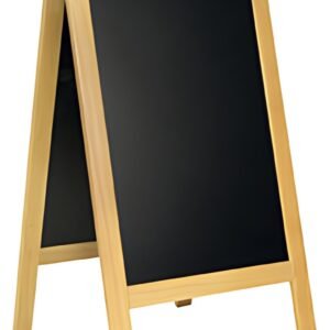 Securit Panneau trottoir DELUXE, avec tableau noir, hêtre