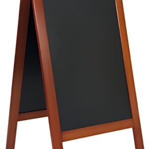 Securit Panneau trottoir DELUXE, avec tableau noir, acajou