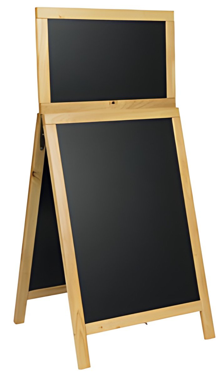 Securit Panneau trottoir DELUXE Top Board, couleur hêtre