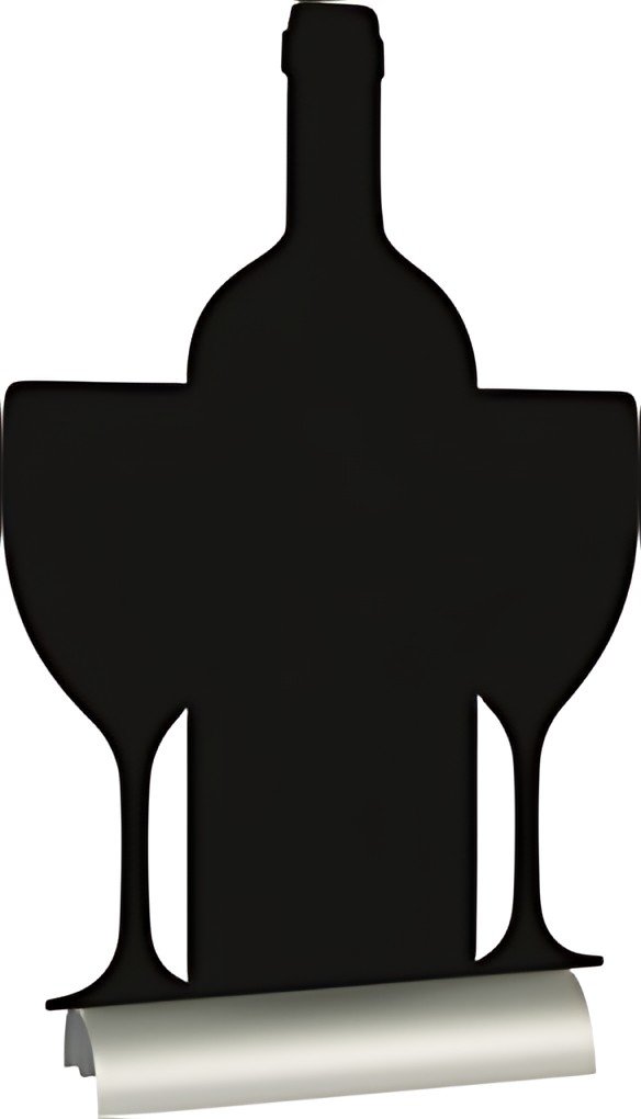 Securit Ardoise de table SILHOUETTE "Vin"