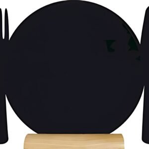 Securit Ardoise de table SILHOUETTE "Assiette"