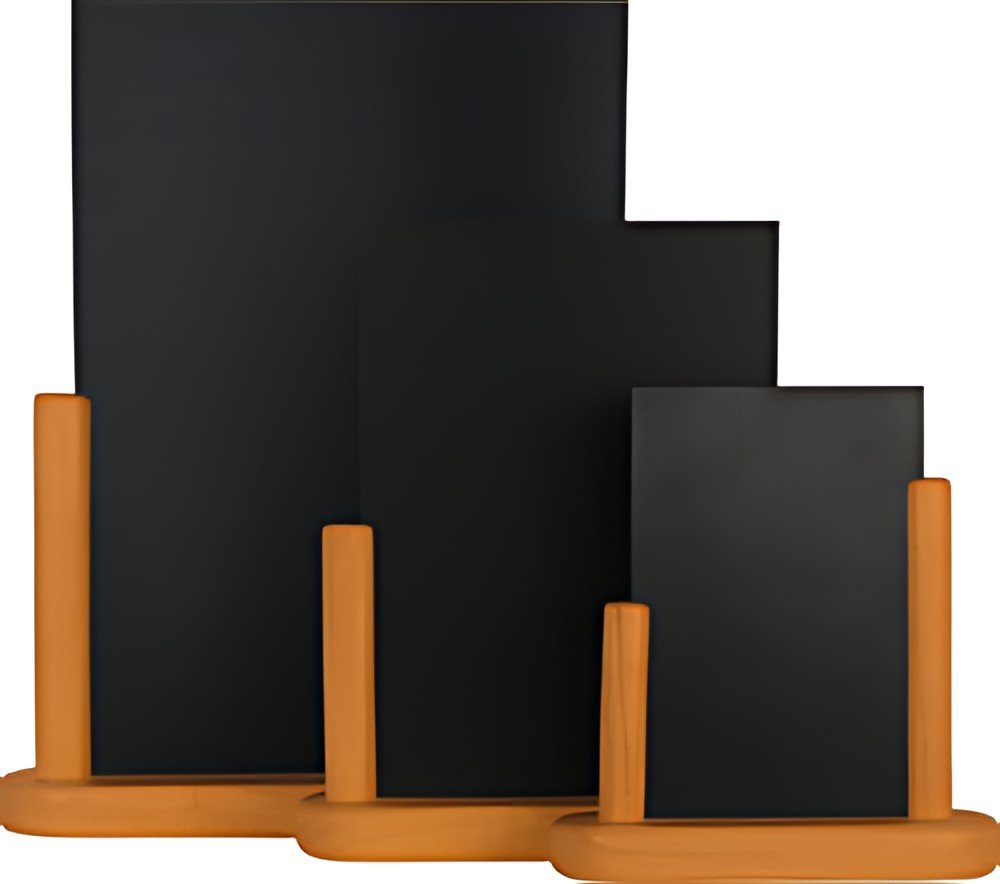 Securit Ardoise de table ELEGANT, grand, teck