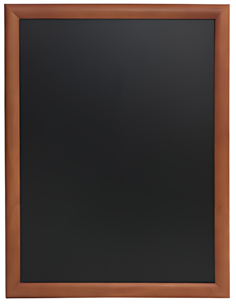 Securit Ardoise murale UNIVERSAL, avec cadre en bois, marron