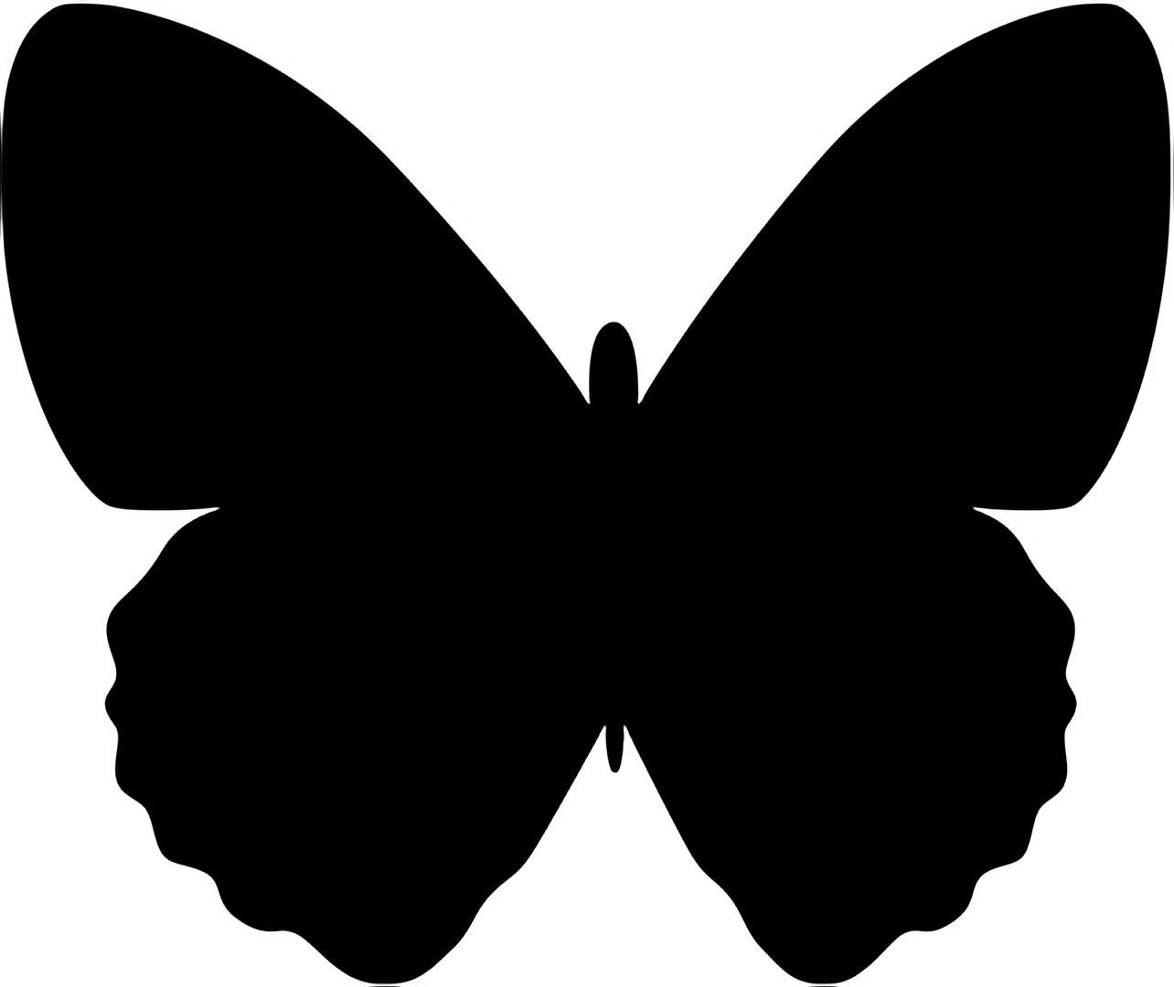 Securit Ardoise murale SILHOUETTE "Papillon"