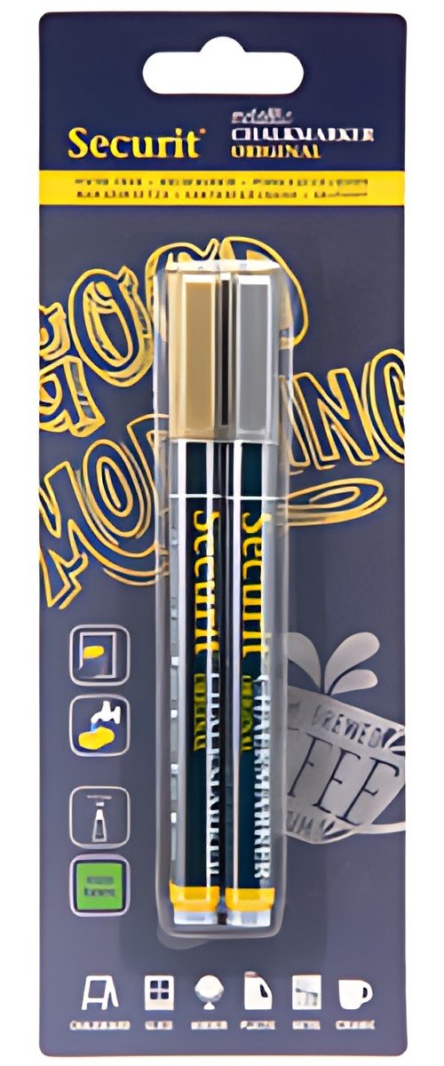 Securit Feutre-craie ORIGINAL SMALL, kit de 2