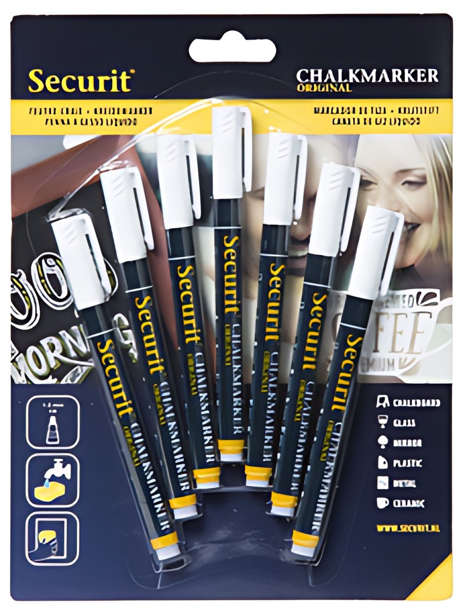 Securit Feutre-craie ORIGINAL SMALL, set de 7