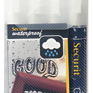 Securit Feutre-craie WATERPROOF MEDIUM, étui de 4, blanc