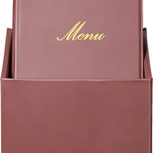 Securit Protège-menus CLASSIC, A4, boîte de 20, bordeaux