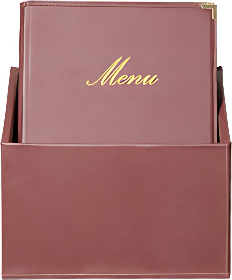 Securit Protège-menus CLASSIC, A4, boîte de 20, bordeaux