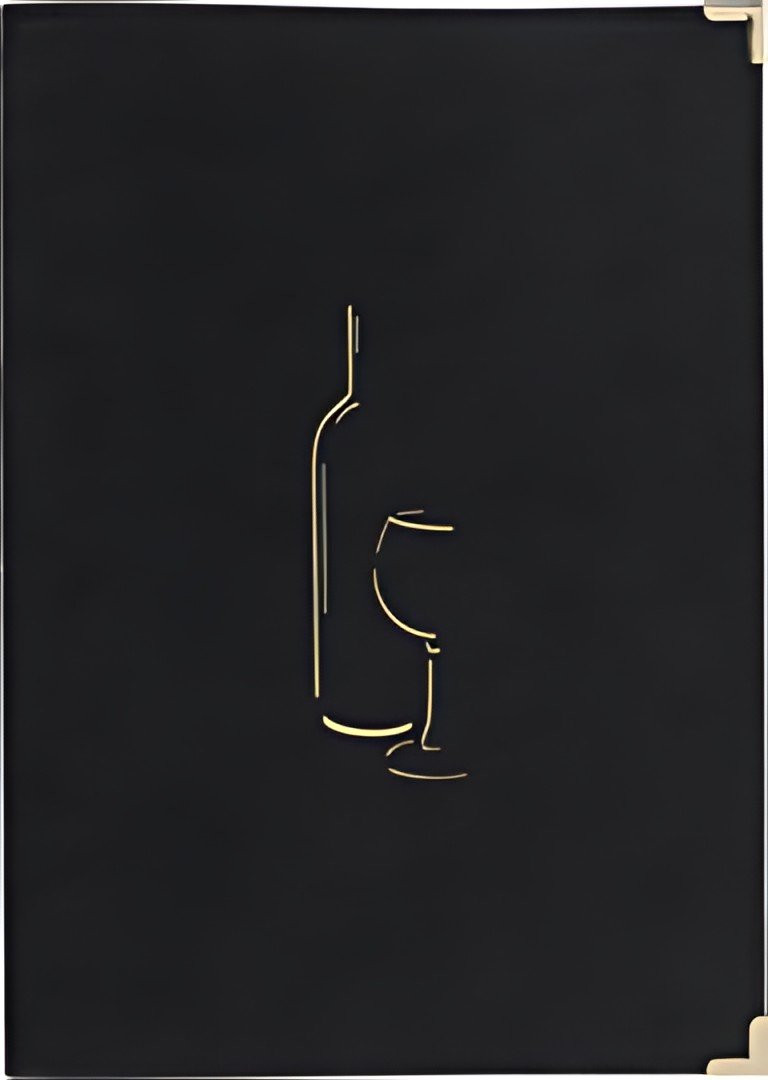 Securit Carte des vins CLASSIC, A4, noir