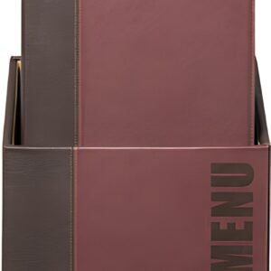 Securit Protège-menus TRENDY, A4, boîte de 20, bordeaux