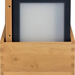Securit Protège-menus WOOD, A4, dans une boîte de 20, noir