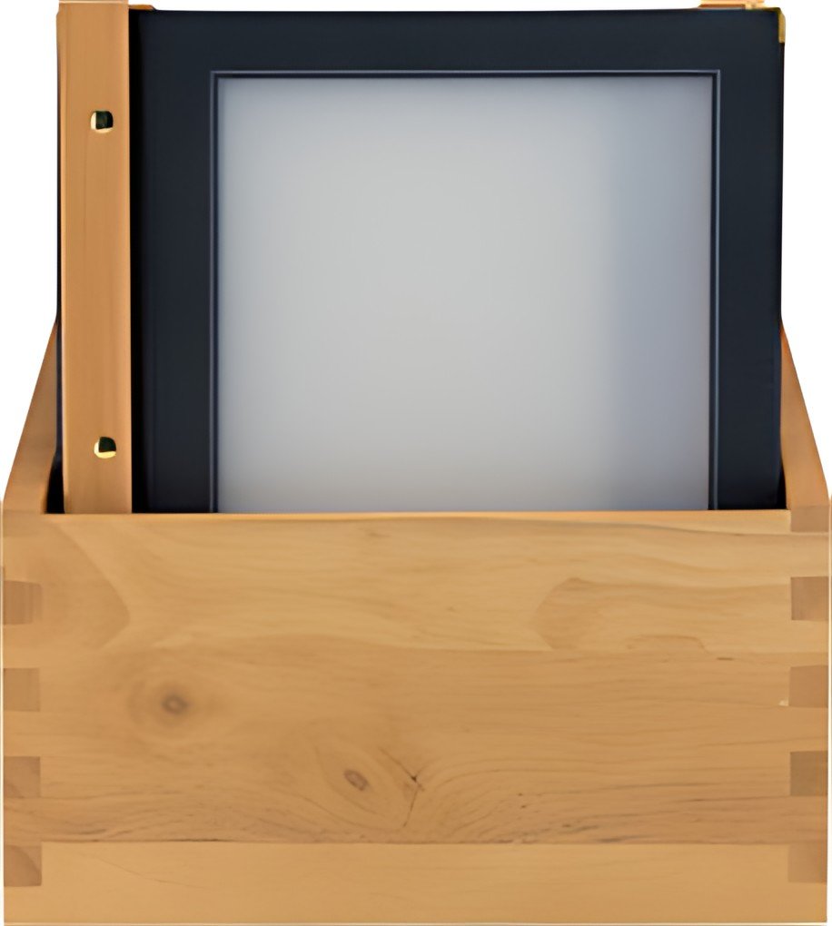 Securit Protège-menus WOOD, A4, dans une boîte de 20, noir
