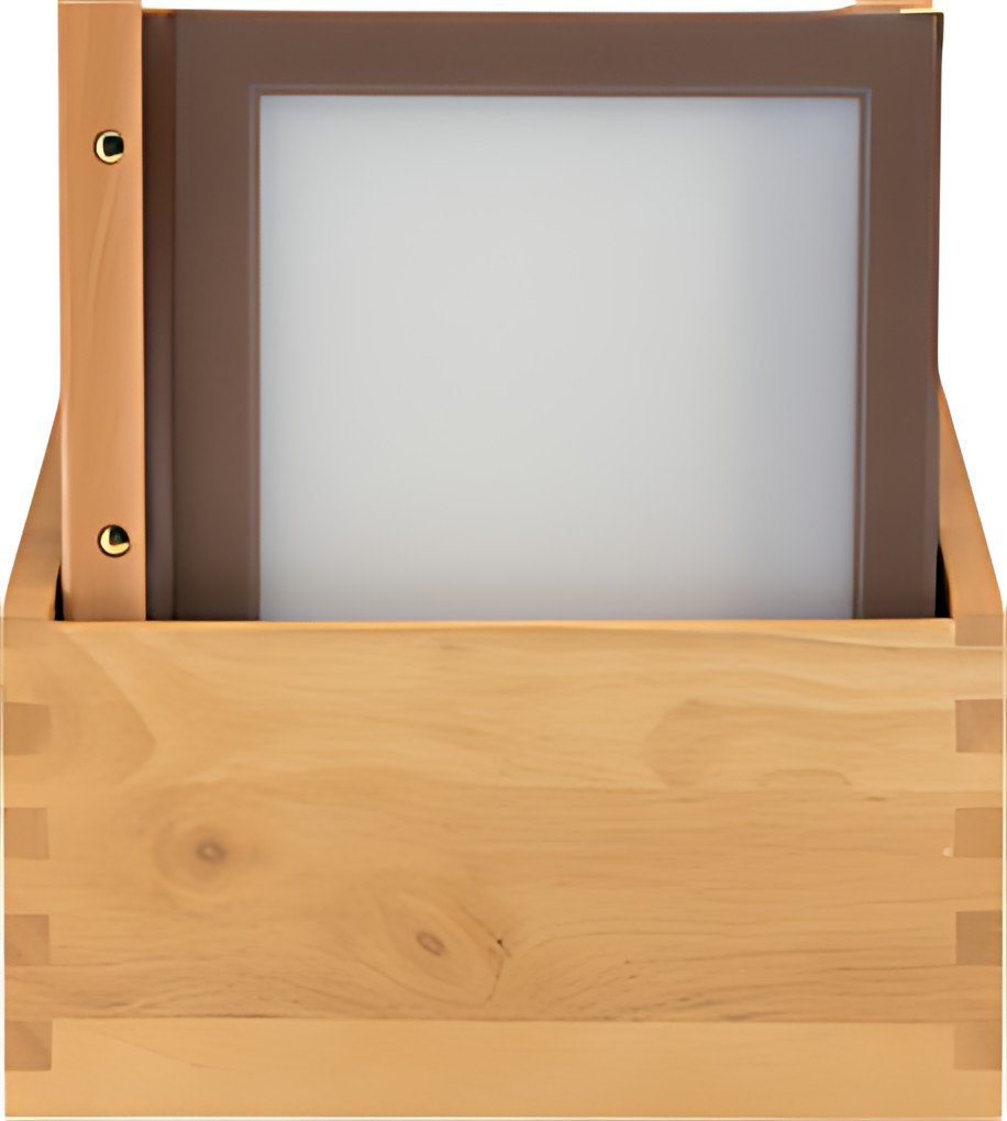 Securit Protège-menus WOOD, A4, dans une boîte de 20, marron