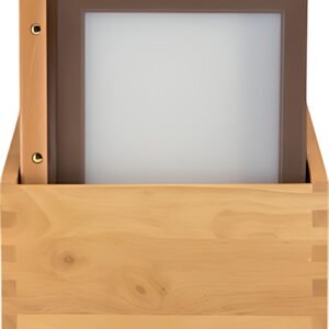 Securit Inserts pour protège-menus WOOD, marron