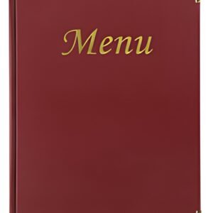 Securit Protège-menus BASIC, A4, bordeaux
