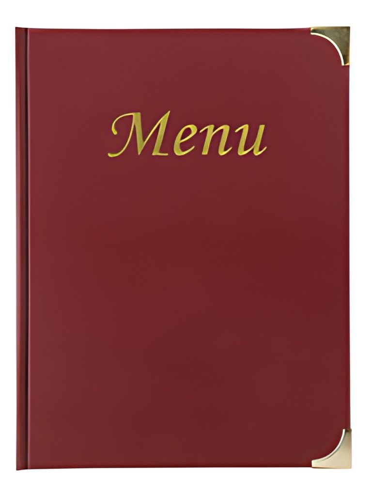Securit Protège-menus BASIC, A4, bordeaux