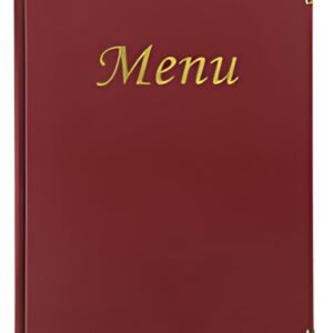 Securit Protège-menus BASIC, A5, bordeaux