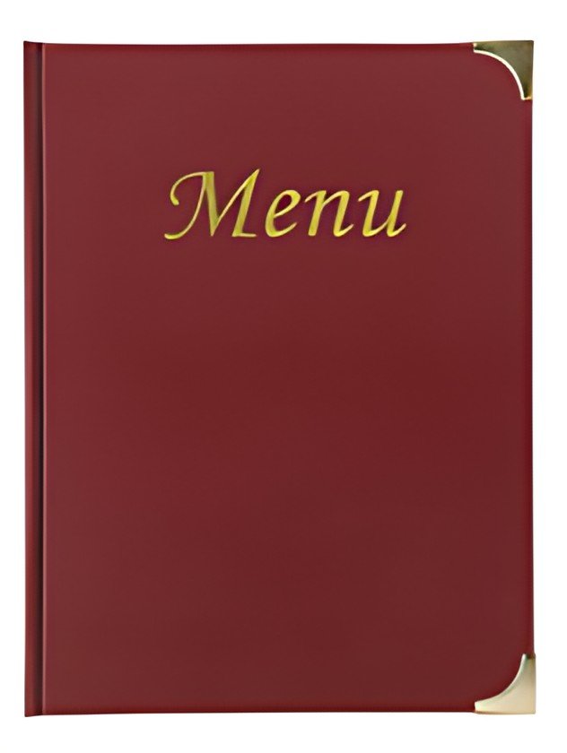 Securit Protège-menus BASIC, A5, bordeaux