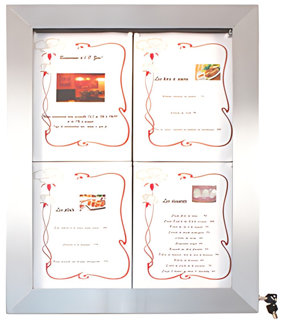 Securit Base pour vitrine d'affichage STAINLESS STELL
