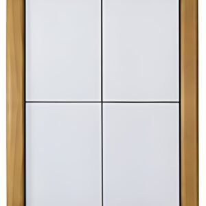 Securit Vitrine d'affichage LED CLASSIC, 4 x A4, teak