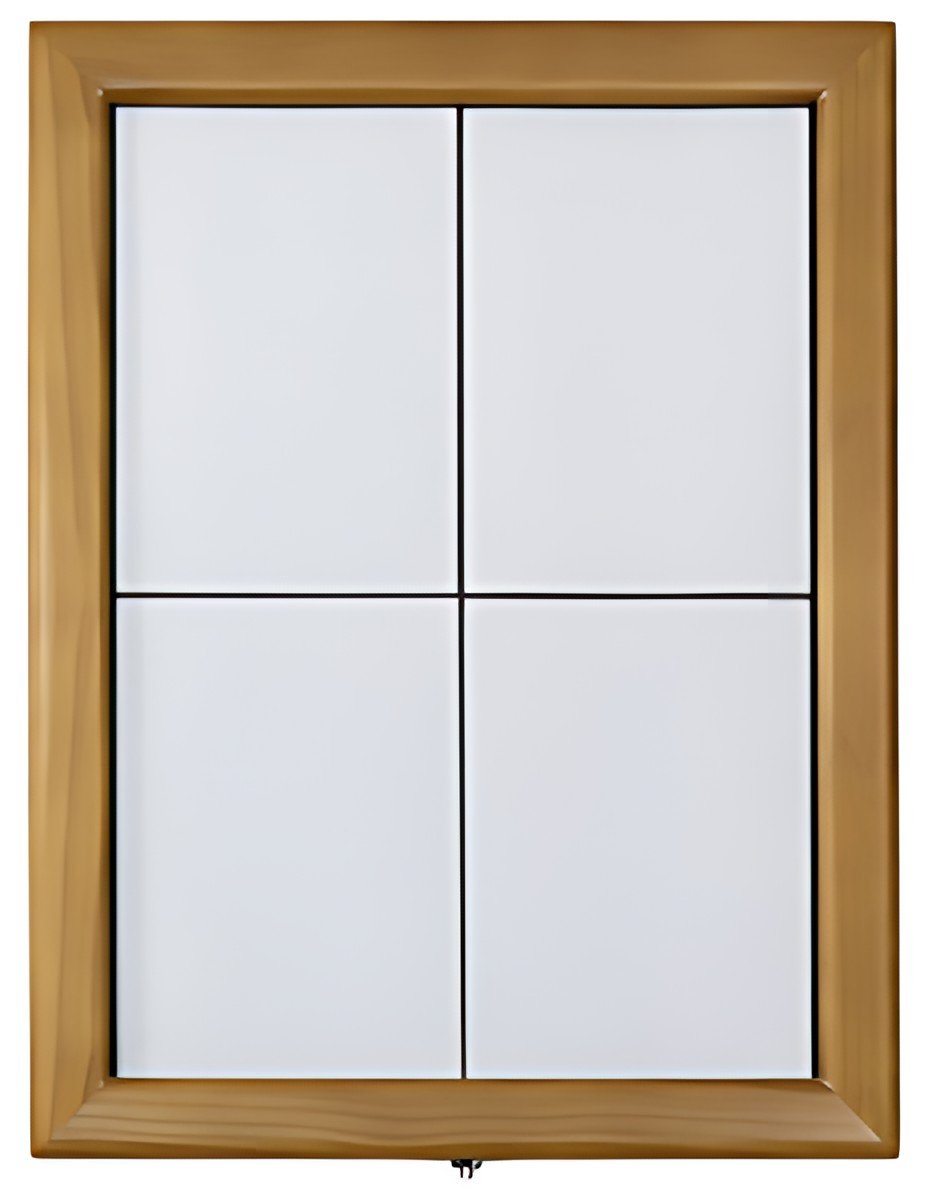 Securit Vitrine d'affichage LED CLASSIC, 4 x A4, teak