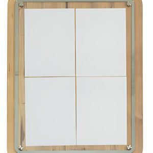 Securit Vitrine d'affichage GLASS STAR, 4 feuilles A4, chêne