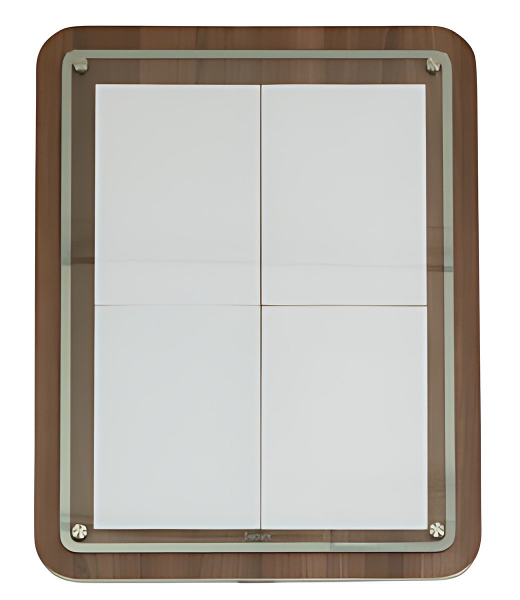 Securit Vitrine d'affichage GLASS STAR, 1x feuille A4, noyer
