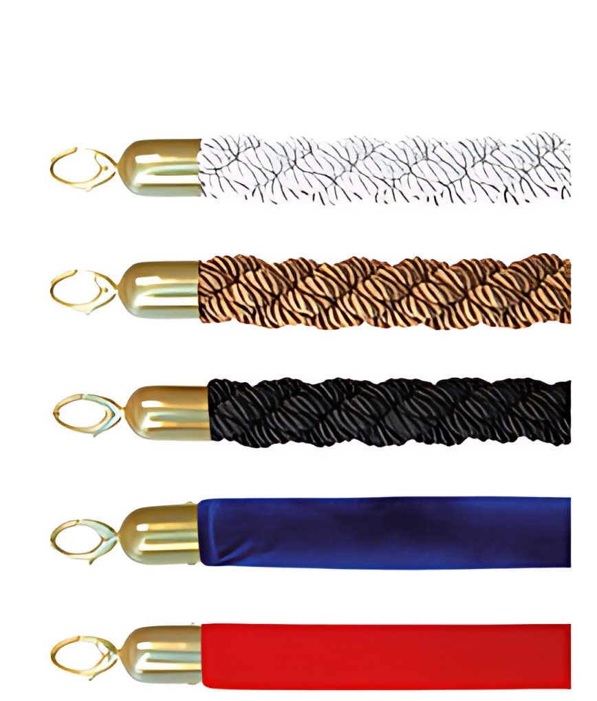 Securit Corde pour poteau d'accueil CLASSIC, bronze / or