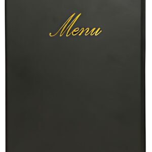 Securit Protège-menus CLASSIC, A4, noir
