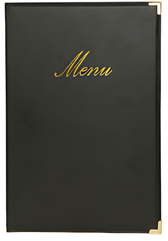 Securit Protège-menus CLASSIC, A4, noir