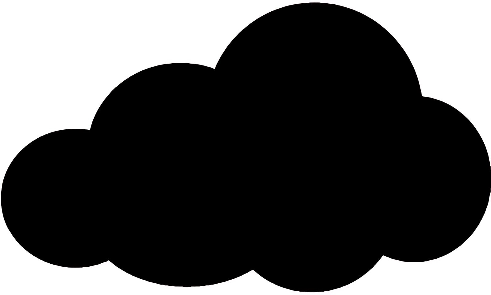 Securit Ardoise murale SILHOUETTE "Nuage"
