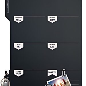 Securit Ardoise murale SILHOUETTE "Calendrier hebdomadaire"