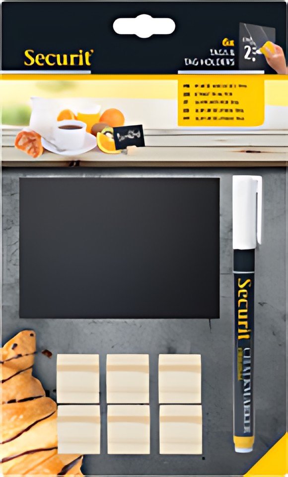 Securit Ardoise + support TEAK, en kit
