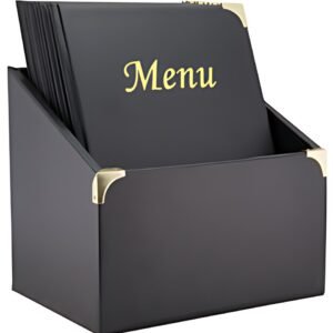 Securit Protège-menus BASIC dans une boîte de 10, A4, noir