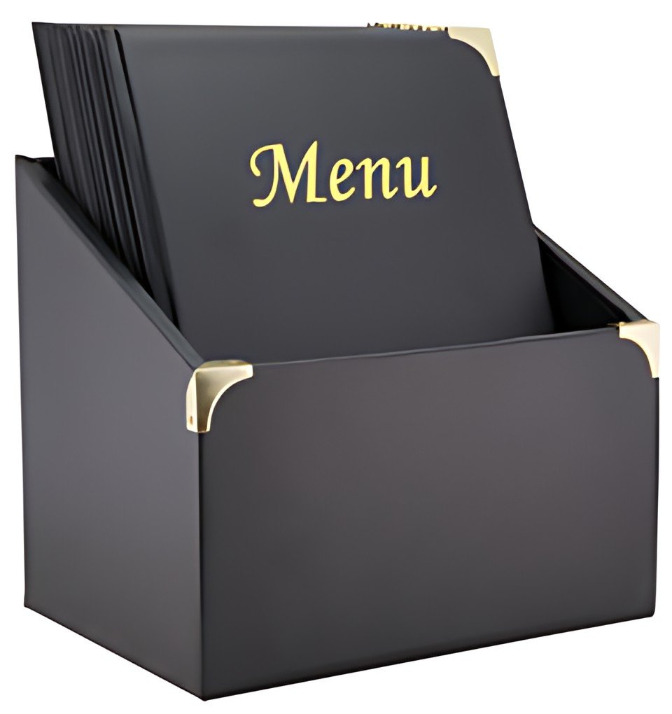 Securit Protège-menus BASIC dans une boîte de 10, A4, noir