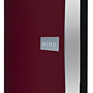 Securit Protège-menus ROYAL, A4, en cuir, rouge