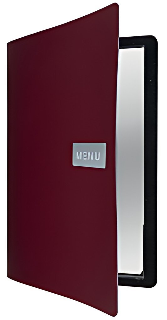Securit Protège-menus ROYAL, A4, en cuir, rouge