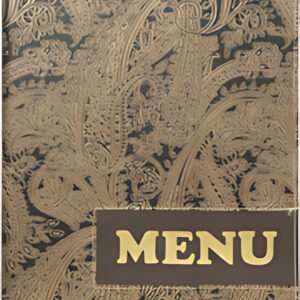 Securit Chemise pour cartes de menu, DESIGN PAISLEY, A4