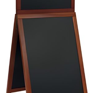 Securit Panneau trottoir DELUXE Top Board, couleur acajou