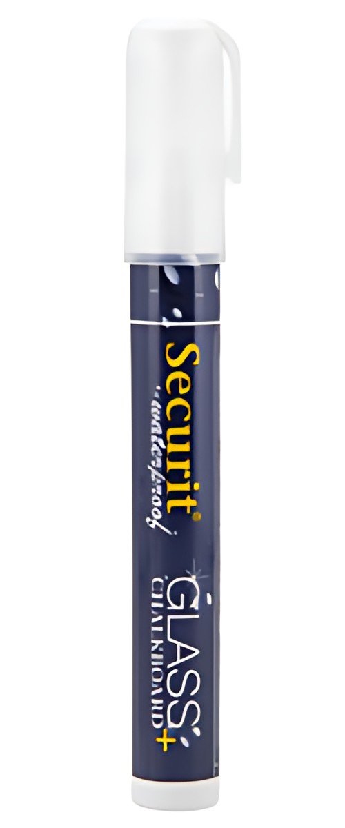 Securit Feutre-craie WATERPROOF MEDIUM, blanc
