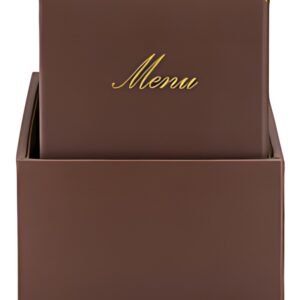 Securit Protège-menus CLASSIC, A4, boîte de 20, marron