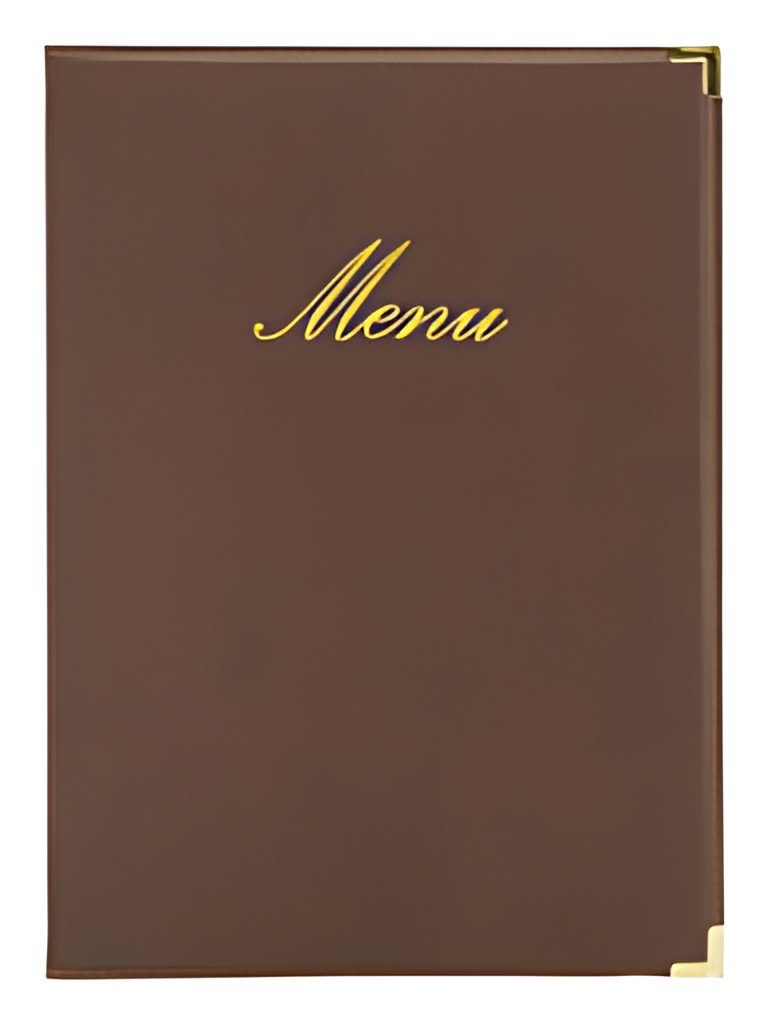 Securit Protège-menus CLASSIC, A4, marron